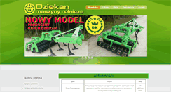 Desktop Screenshot of dziekan-maszynyrolnicze.pl