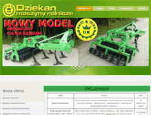 Tablet Screenshot of dziekan-maszynyrolnicze.pl